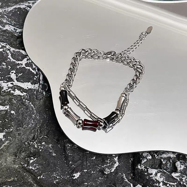 Niche Cuban Design Bracelet For Men High-end Trendy Cool Style Titanium Steel Hip-hop Men's Jewelry_ipsvogv.com