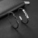 8-Character Leather Cord Stainless Steel Personalized Engraving DIY Woven Men's Infinite Bracelet_ipsvogv.com