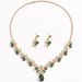 2025 Bride Necklace And Earring Set Crystal Wedding Dress Banquet Gown Accessories Matching_ipsvogv.com