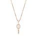 Silver Tennis Racket Pendant Full Zircon Women's Hip-Hop Personality Necklace Jewelry_ipsvogv.com