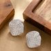 Fashionable Small Fragrance Style Full Of Diamonds, Irregular Geometric Earrings, Women's Trendy Temperament, Versatile_ipsvogv.com