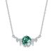 Water Grass Agate Necklace Female Leaf Green Moss Clavicle Chain Retro Light Luxury High End_ipsvogv.com