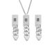 Pendants & Charms New Stainless Steel S Buckle Necklace Earrings Set Female Personality Fashion Trend Micro Inlaid Zircon Hip Hop Jewelry_ipsvogv.com