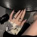 【 Collection Of 1819 People 】 Female Student Niche Design, Diamond Inlaid Zircon, Drip Glue Ins, Dark Style, High-end,_ipsvogv.com