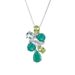 Fashionable Light Luxury Gemstone Necklace Pendant For Women Personality Temperament Design S925 Silver Inlaid Colorful Crystal Pendant_ipsvogv.com
