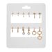 Metal Love Square Geometric Tassel Earrings Combination Set Of Retro Pearl Diamond C Shaped Earrings_ipsvogv.com
