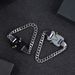 Trendy Hip-Hop Thick Chain Metal Lock Cool High Street Motorcycle Style Functional Buckle Bracelet For Men_ipsvogv.com