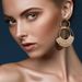 Women’s Jewelry Set Fashion Brass With Real Gold Plating Hot Selling Bohemian Style Hoop Simple Hand Woven Women's Earrings_ipsvogv.com
