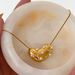 Unisex Hot Sale In Spring And Summer Titanium Steel Peach Heart Color Zircon Snake Chain Necklace_ipsvogv.com