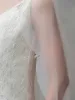 Hair Jewelry V118 1T Pearls Bridal Fingertip Scalloped Edge Rhinestones Crystal Wedding Veil With Comb Short Elegant_ipsvogv.com