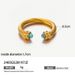 ins niche turquoise devil's eye stainless steel ring female non fading zircon gold titanium steel_ipsvogv.com