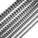 Men's Jewelry Set Fashion Steel Color Titanium Steel Stainless Steel Cuban Chain Encryption Necklace_ipsvogv.com