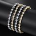 Unisex star shaped full zircon bracelet for women tennis chain crystal bracelet_ipsvogv.com