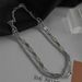 Multi Layered Necklace For Men's Trendy Hip-hop Niche Design, Light Luxury And Simple Titanium Steel Lock Bone Chain_ipsvogv.com