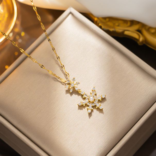 Six Star Pearl Necklace for Women: Minimalist Design, Light Luxury, Elegant Temperament, Cold Wind Collar Chain_ipsvogv.com