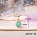 Cao Shi's New Fashion Necklace Upscale Blue Green Pendant Zircon Necklace Women's Jewelry_ipsvogv.com
