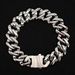 Hip Hop Full Diamond Cuban Chain Titanium Personality Fashion Stainless Steel Necklace Jewelry SL015_ipsvogv.com