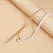 Delicate Texture Love Zircon Pendant Fringed Crystal Pearl Splicing Collarbone Chain I Necklace_ipsvogv.com