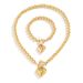 ins geometric round bead necklace female versatile pearl Necklace hot selling beaded love necklace_ipsvogv.com