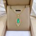 】 Blue 【 Leaf Personalized Light Luxury Charm Gorgeous Full Diamond Necklace Women's Versatile Clavicle Chain Titanium 【 】_ipsvogv.com