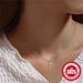 Women's Jewelry 925 Sterling Silver Smooth Cross Clavicle Necklace Fashion Minimalist Ins Style Wear Clavicle Chain_ipsvogv.com