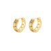 Colorful Zircon Men, Fashionable Design, Light Luxury, Full Diamond Earrings, Buckle For Women, High-end, Versatile_ipsvogv.com