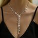 New Accessories Personality Long Tassel Necklace Sexy Irregular Full Diamond Choker For Women_ipsvogv.com