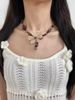 Bohemian Flower Wooden Braided Necklace Female New Chinese Ethnic Style Choker Clavicle Chain Retro Accessories_ipsvogv.com