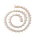 Hip Hop Zircon For Women Mixed Weave Flower Shape Three-Prong Tennis Chain Women's Personalized Layered Necklace_ipsvogv.com