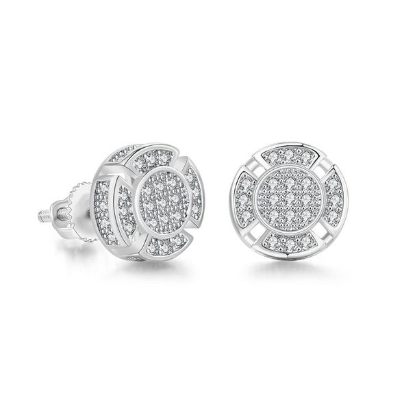 Men’s Jewelry Set Fashion Geometric Hollow Thread Earrings Couples Same Style Full Diamond Zircon Light Luxury Earrings Color Gold Plated Earrings_ipsvogv.com