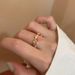 Super Immortal Double Layer Love Zircon Ring for Female Ins, Small and Unique, High Grade Feeling_ipsvogv.com