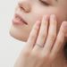 Micro inlaid Mosonite S sterling silver ring for women's V-shaped row ring, layered simple, versatile and elegant_ipsvogv.com