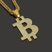 Letter B Diamond Men's Pendant Necklace 3D Trendy Street Dance Jewelry_ipsvogv.com