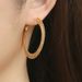Women's Jewelry Gold Popular Exaggerated Round Braided Wheat Ear S925 Silver Needle Earrings Copper Plated K Gold Hip Hop Large Earrings_ipsvogv.com