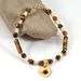 Love Tiger Eye Pendant Shell Tiger Eye Stone Natural Stone Bracelet Necklace Clavicle Chain_ipsvogv.com