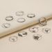 New Fashion Love Arrow Ring With 11 Piece Palm Leaves Set For Women_ipsvogv.com