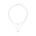 Summer Pearl Double Layered Love Necklace For Women, Light Luxury And High End Design, Unique Layered Exquisite Collar_ipsvogv.com