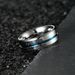Simple blue groove titanium steel ring stainless steel jewelry accessories_ipsvogv.com