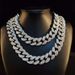 Unisex Hip Hop Men's Necklace Accessories 20mm Full Diamond Lines Exaggerated Personality Rap Rhinestone Chain Cuban Chain_ipsvogv.com