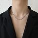 Men's Trendy Design, Niche, High End Ins Hip Hop Titanium Steel Lantern Chain Necklace, Stacked Necklace, Double Layer Necklace_ipsvogv.com