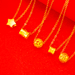 Light Luxury Small Waist Collarbone Chain Women's Fashion 3D Hard Sand Gold Six Character Mantra Necklace_ipsvogv.com