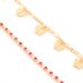 Simple And Sweet Pink Claw With Copper Decorative Butterfly Tassel Decoration, Multi Layered 2-piece Set Feet Chain_ipsvogv.com