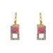 Minimalist geometric style women's amethyst with a niche high-end design, multi-layer and versatile earrings_ipsvogv.com
