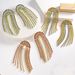 Personality exaggerated colorful full diamond tassel earrings high end super flash design earrings temperament earrings_ipsvogv.com