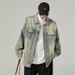 New American vintage washed loose and versatile denim jacket for men with a high-end feel, explosive street workwear jacket, retro jacket_ipsvogv.com