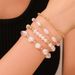 Jewelry Niche Design Cross Bracelet Set Sweet And Cool Beaded Stacked Shell Pearl Bracelet_ipsvogv.com
