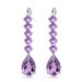 Luxury High Grade Natural Amethyst Earrings, Banquet Matching S925 Silver Inlaid Natural Gemstone Earrings_ipsvogv.com