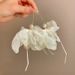 Unisex Super Fairy Gentle White Mesh Flower Bow Earrings Female Niche High End Earrings Light Luxury Holiday Style_ipsvogv.com