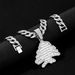 New Block Rock Candy Diamond Creative Christmas Tree Pendant, Hip-hop Men's Niche Atmosphere Accessory_ipsvogv.com