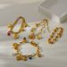Women’s Jewelry Set Fashion Fashion Flower Love Multi Pendant Bracelet Personality Versatile Cuban Chain Gold Plated Stainless Steel Hand Jewelry_ipsvogv.com